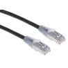 RS PRO Cat5e Shielded Ethernet Cable RJ45 Male to RJ45 Male 3 m Black PVC Jacket 556-982