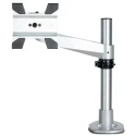 StarTech.com Silver Desk Mount Monitor Arm VESA 75 x 75 mm, 100 x 100 mm, Max Load 14 kg ARMPIVOTB2