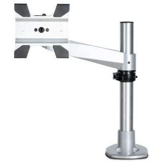 StarTech.com Silver Desk Mount Monitor Arm VESA 75 x 75 mm, 100 x 100 mm, Max Load 14 kg ARMPIVOTB2