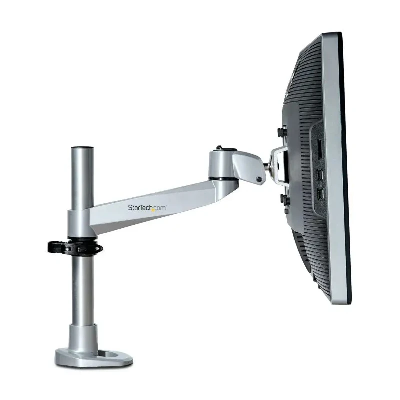 StarTech.com Silver Desk Mount Monitor Arm VESA 75 x 75 mm, 100 x 100 mm, Max Load 14 kg ARMPIVOTB2