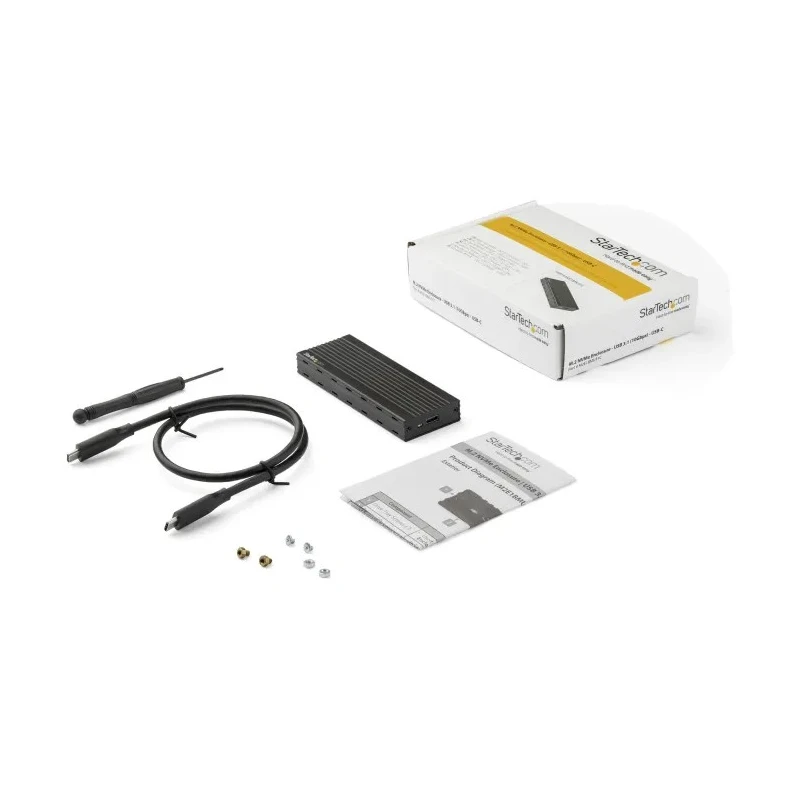 StarTech.com 0.86 in M.2 Nvme Hard Drive Enclosure USB 3.1 with Aluminium Body M2E1BMU31C