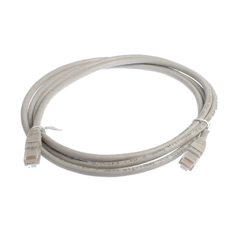 RS PRO Cat6 Ethernet Cable, 2 m, Grey RJ45 Male to RJ45 Male, U/UTP PVC 557-004
