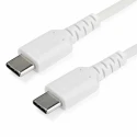 StarTech.com USB 2.0 Male USB Type C to Male USB Type C Cable White Jacket 1m RUSB2CC1MW