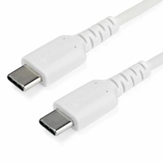 StarTech.com USB 2.0 Male USB Type C to Male USB Type C Cable White Jacket 1m RUSB2CC1MW