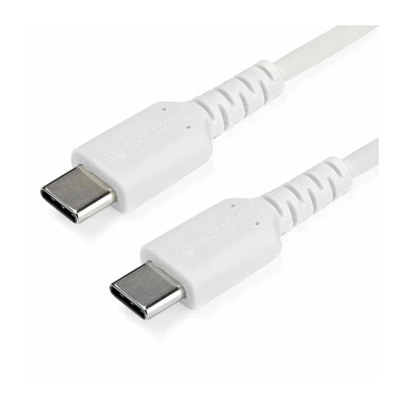 StarTech.com USB 2.0 Male USB Type C to Male USB Type C Cable White Jacket 1m RUSB2CC1MW
