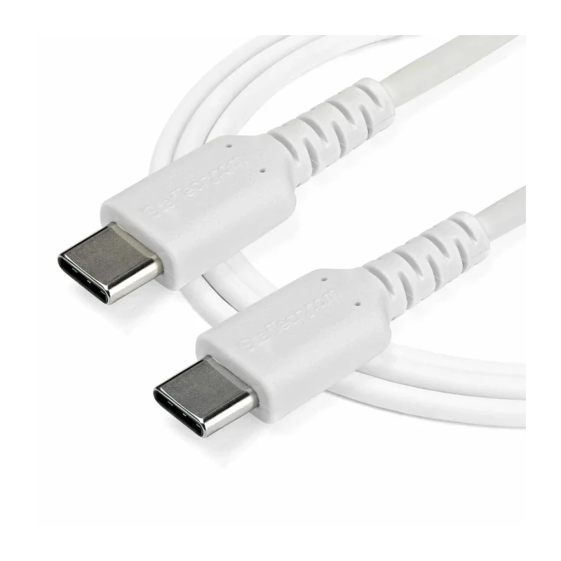 StarTech.com USB 2.0 Male USB Type C to Male USB Type C Cable White Jacket 1m RUSB2CC1MW