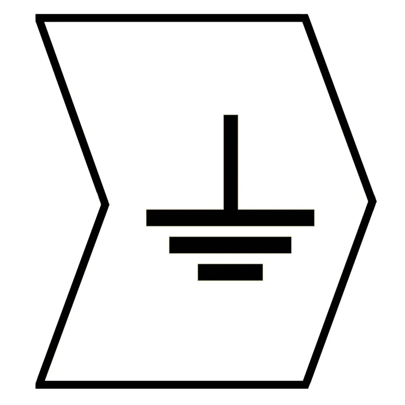 HellermannTyton Helagrip Slide-On Cable Marker, Black, Pre-printed "Earth", For 1-3 mm Cable Diameter, PVC Material 901-10379