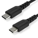 StarTech.com USB 2.0 Male USB Type C to Male USB Type C Charging and Data Cable, Black, 2 m RUSB2CC2MB