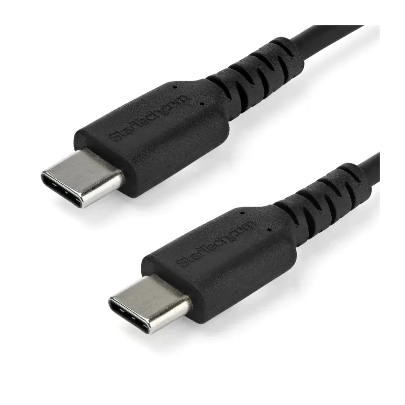 StarTech.com USB 2.0 Male USB Type C to Male USB Type C Charging and Data Cable, Black, 2 m RUSB2CC2MB