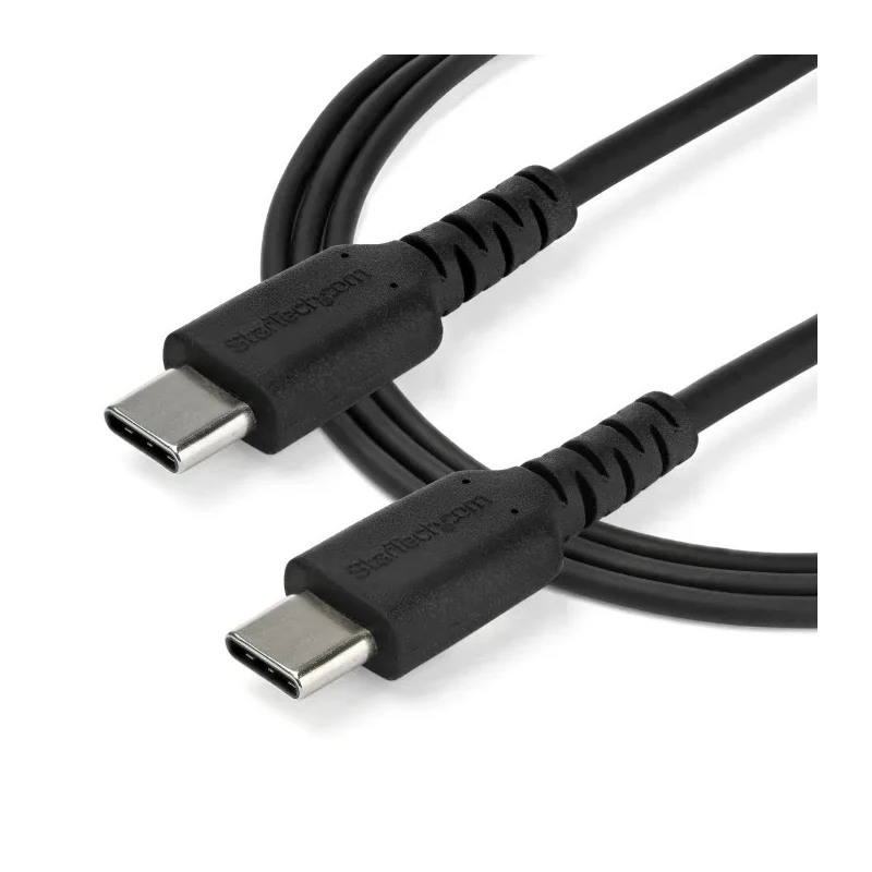 StarTech.com USB 2.0 Male USB Type C to Male USB Type C Charging and Data Cable, Black, 2 m RUSB2CC2MB