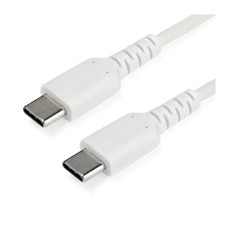 StarTech.com USB 2.0 Male USB Type C to Male USB Type C Cable, 2 m, White Jacket RUSB2CC2MW