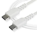 StarTech.com USB 2.0 Male USB Type C to Male USB Type C Cable, 2 m, White Jacket RUSB2CC2MW