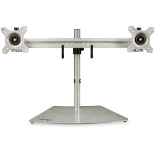 StarTech.com Silver Desk Mount Monitor Arm 8Kg Load Capacity VESA 75x75/100x100 mm ARMDUOSS