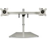 StarTech.com Silver Desk Mount Monitor Arm 8Kg Load Capacity VESA 75x75/100x100 mm ARMDUOSS