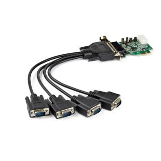 StarTech.com 4 Port PCI Express RS232 Serial Card 