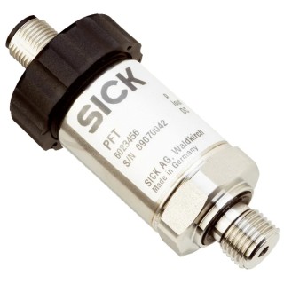 SICK PFT Series Pressure Sensor, Current Output, 0 bar to 100 bar, Relative Reading, Stainless Steel PFT-FRB100SF2OSSAMSSZ