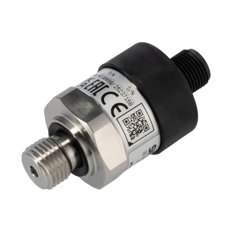 SICK PBT Series Pressure Sensor, 3-Wire Output, 0 to 400 bar Gauge Pressure, Stainless Steel Housing PBT-RB400SG1SSNVMC0Z