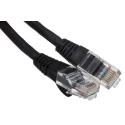 RS PRO Cat6 Ethernet Cable 0.5 m Black RJ45 Male to RJ45 Male U/UTP PVC 557-086