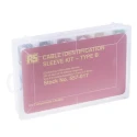 HellermannTyton Helagrip Slide-On Cable Marker Kit, Pre-Printed "+, 0 to 9, Earth, L, N, R, S, T", 1.7 to 2.8 mm 901-10387