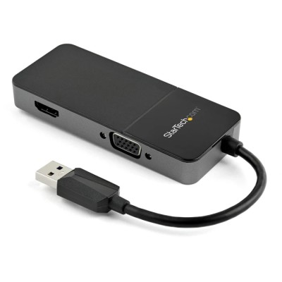 StarTech.com USB 3.0 to HDMI and VGA Video Adapter 4K Resolution USB32HDVGA