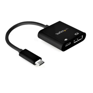 StarTech.com USB Type C to DisplayPort Adapter 8k Resolution with Power Delivery CDP2DP14UCPB