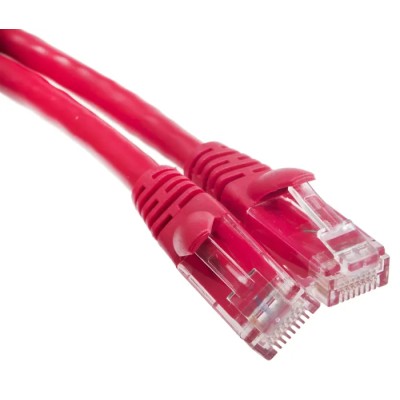 RS PRO Cat6 Ethernet Cable, 5 m Length, Red U/UTP PVC Jacketed RJ45 Male to RJ45 Male 557-133