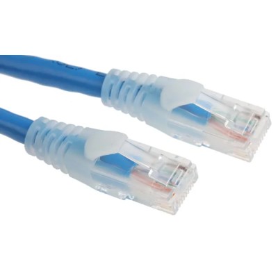 RS PRO Cat6 Ethernet Cable 2 m Blue RJ45 Male to RJ45 Male U/UTP PVC 557-082
