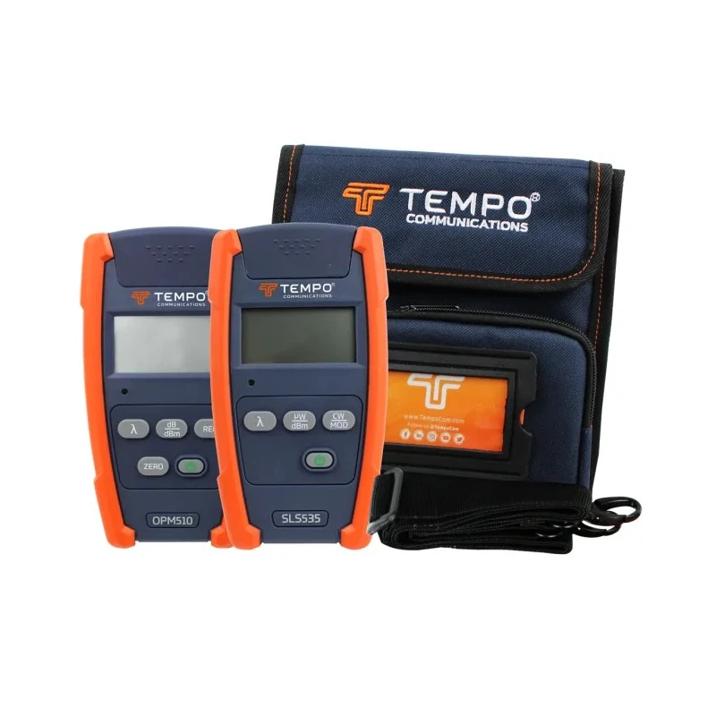 Tempo Fibre Optic Test Kit Single Mode, SC Connector, Lithium Battery, 0.01 dB Resolution, OPM510 SLS535 55500031