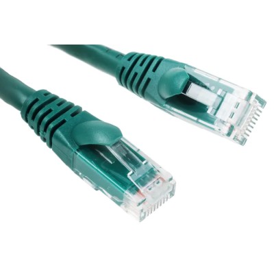 RS PRO Cat6 Ethernet Cable 0.5 m Green RJ45 Male to RJ45 Male U/UTP PVC 557-161