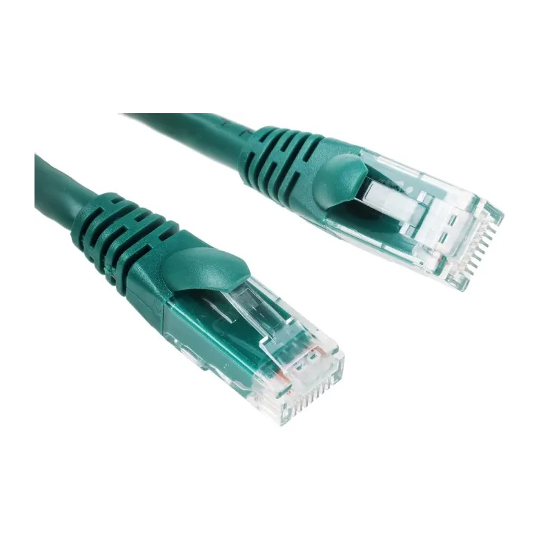 RS PRO Cat6 Ethernet Cable 0.5 m Green RJ45 Male to RJ45 Male U/UTP PVC 557-161