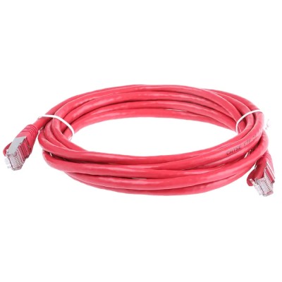 RS PRO Cat5e Ethernet Cable 3 m Red RJ45 Male to RJ45 Male F/UTP PVC 557-200