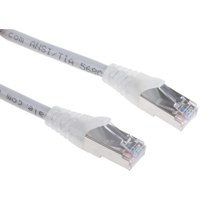 RS PRO Cat5e Ethernet Cable, 3 m, Grey RJ45 Male to RJ45 Male, F/UTP PVC 557-240