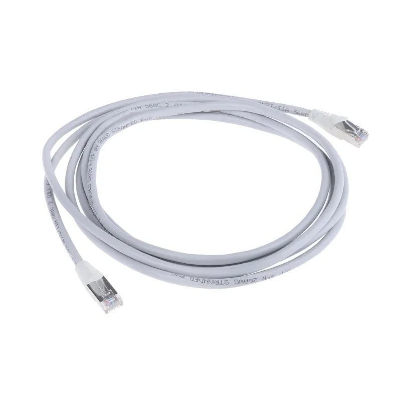 RS PRO Cat5e Ethernet Cable, 3 m, Grey RJ45 Male to RJ45 Male, F/UTP PVC 557-240