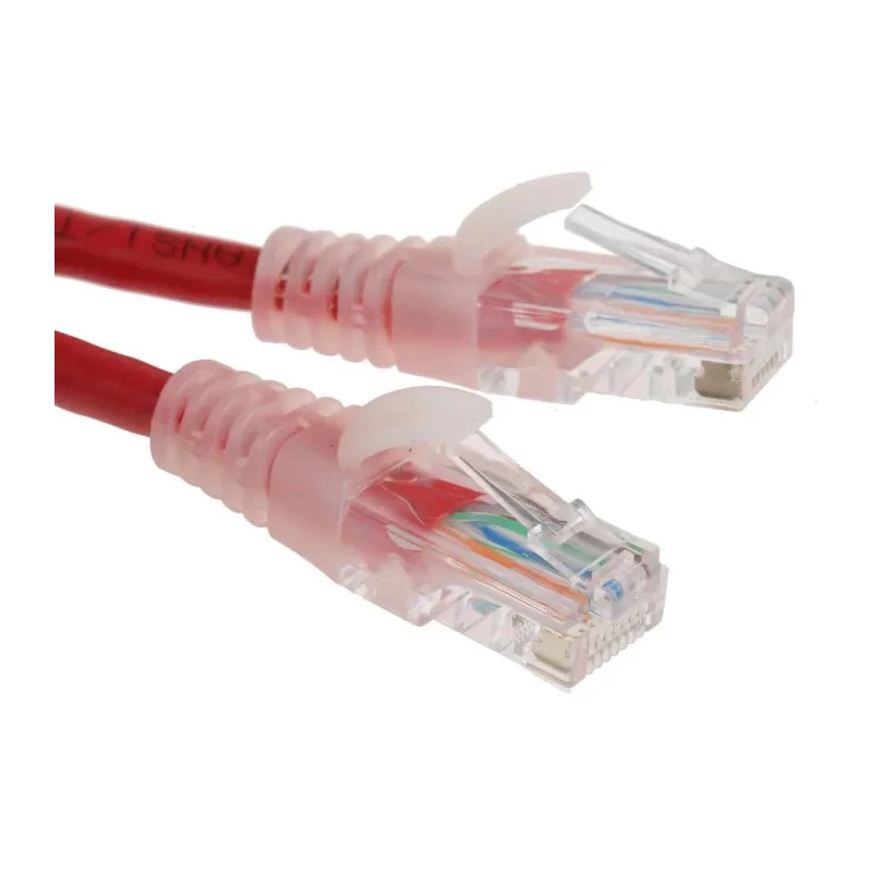 RS PRO Cat5e Ethernet Cable 1 m Red RJ45 Male to RJ45 Male U/UTP PVC 557-262