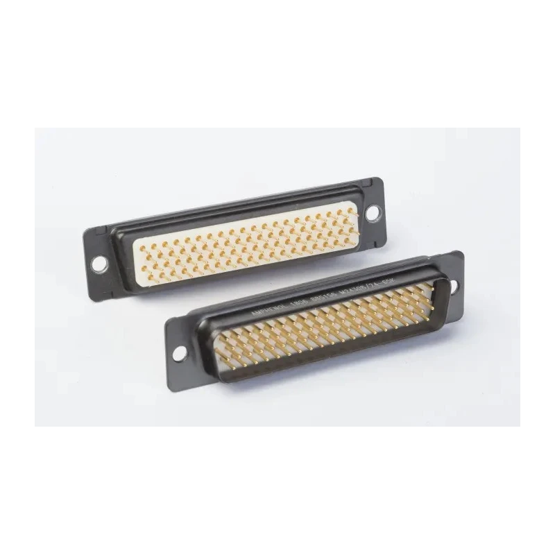 Amphenol India 15 Way Straight 2.21 mm Pitch Panel Mount D-Sub Connector with 4 to 40 Screw Lock Female M24308/24-67F