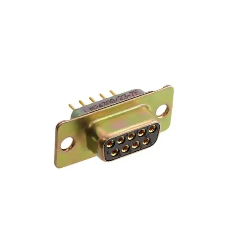 Amphenol India 9 Way Straight 2.77 mm Pitch Panel Mount D-Sub Connector Female with 4 to 40 Screw Lock M24308/23-7F