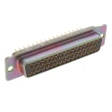 Amphenol India 50 Way Straight 2.77 mm Pitch Panel Mount D-Sub Connector with 4 to 40 Screw Lock Female M24308/23-11F