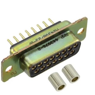 Amphenol India Panel Mount 15 Way Straight 2.77 mm Pitch Female D-Sub Connector, 7.5A, 1000V M24308/23-8F