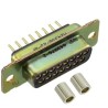 Amphenol India Panel Mount 15 Way Straight 2.77 mm Pitch Female D-Sub Connector, 7.5A, 1000V M24308/23-8F