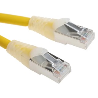 RS PRO Cat6 Ethernet Cable, 2 m, Yellow RJ45 Male to RJ45 Male, F/UTP Low Smoke Zero Halogen 557-290