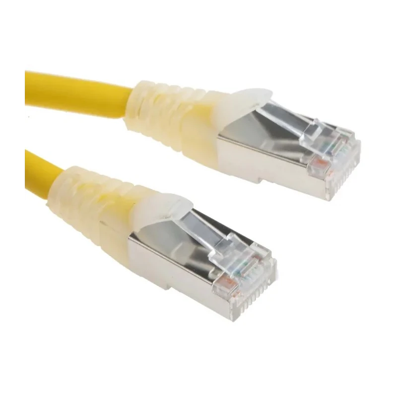 RS PRO Cat6 Ethernet Cable, 2 m, Yellow RJ45 Male to RJ45 Male, F/UTP Low Smoke Zero Halogen 557-290
