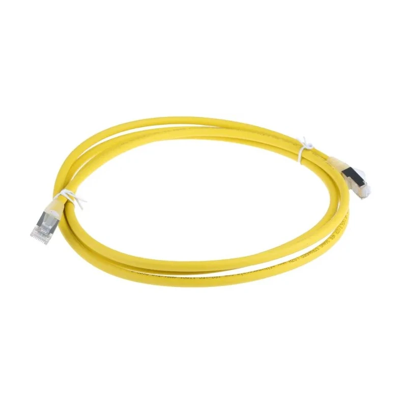 RS PRO Cat6 Ethernet Cable, 2 m, Yellow RJ45 Male to RJ45 Male, F/UTP Low Smoke Zero Halogen 557-290