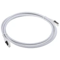 RS PRO Cat6 Ethernet Cable 2 m Grey RJ45 Male to RJ45 Male F/UTP Low Smoke Zero Halogen 557-329