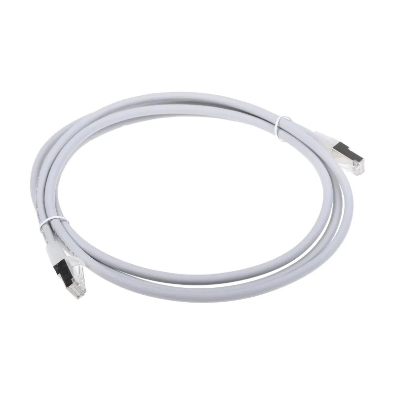 RS PRO Cat6 Ethernet Cable 2 m Grey RJ45 Male to RJ45 Male F/UTP Low Smoke Zero Halogen 557-329