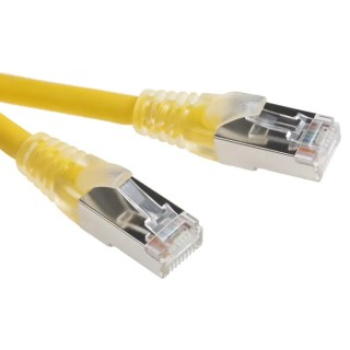 RS PRO Cat6 Ethernet Cable 5 m Yellow RJ45 Male to RJ45 Male F/UTP Low Smoke Zero Halogen 557-301