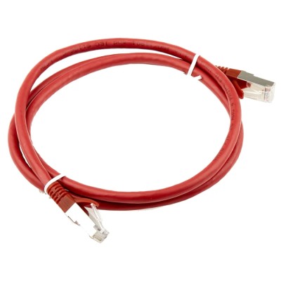 RS PRO Cat6 Ethernet Cable 1 m Red RJ45 Male to RJ45 Male F/UTP Low Smoke Zero Halogen 557-335