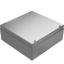 RS PRO Grey Natural Lid 304 Stainless Steel General Purpose Enclosure IP66 IK08 IK09 300mm x 120mm x 300mm IP66