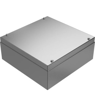 RS PRO Grey Natural Lid 304 Stainless Steel General Purpose Enclosure IP66 IK08 IK09 300mm x 120mm x 300mm IP66