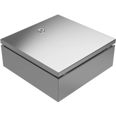 RS PRO 304 Stainless Steel Wall Box IP69 IP66 Grey 300 mm x 300 mm 213-4055