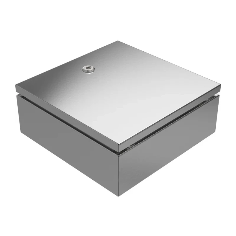 RS PRO 304 Stainless Steel Wall Box IP69 IP66 Grey 300 mm x 300 mm 213-4055